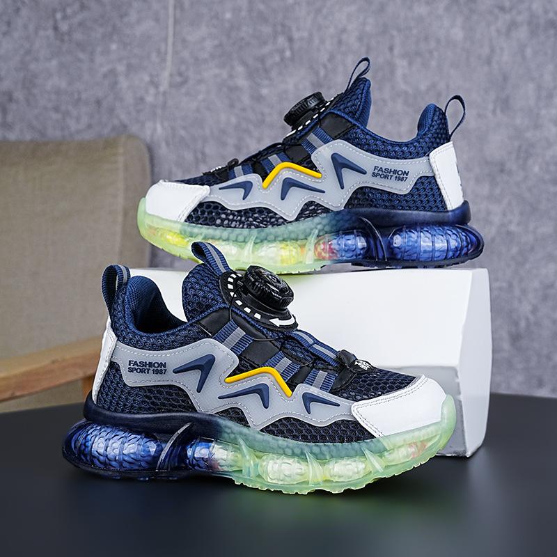 

Classmate Men s Spring and Autumn Children s Casual Sneakers Middle and Older Children s Rotating Button Mesh Shoes Student Running Shoes 28