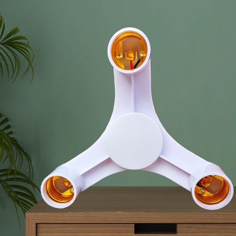 2/3/4/5/6/7 In 1 Light Bulb Socket Splitter, E26/E27 Light Socket Adapter Conventer, Standard Base LED Bulb Converter