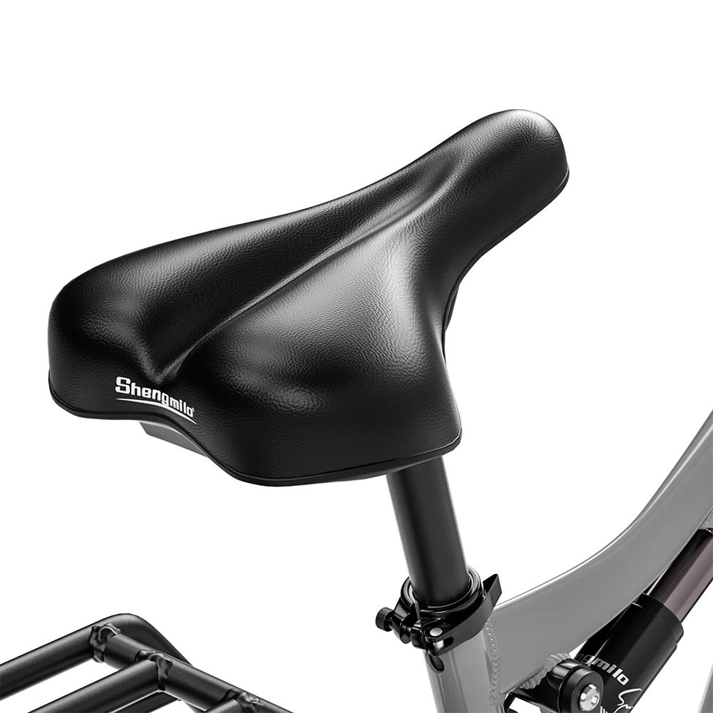 Shengmilo S600 Městské elektrické kolo se zadním nosičem, 1500W motor, 48V17.5Ah baterie, LCD displej, 26" silniční pláště, dvojité odpružení, voděodolnost IP45