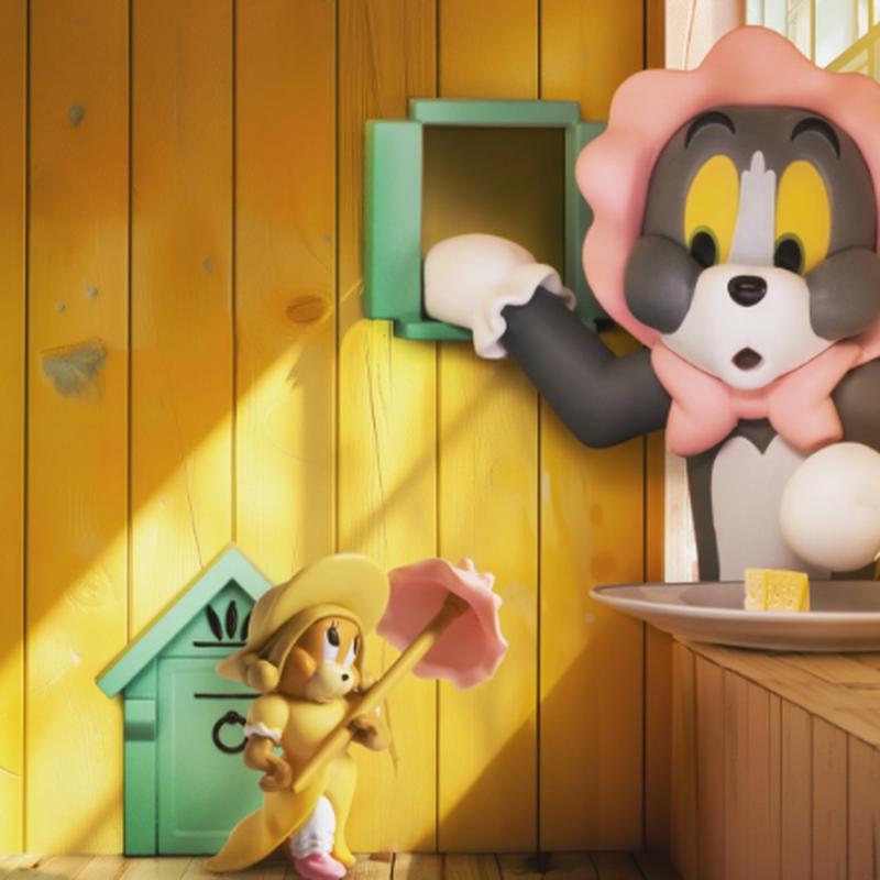 52TOYS TOM E JERRY Caixa Surpresa Série Momento Clássico Caixa Surpresa Boneca Fashion Ornamento de Mesa Fofo Presente Periférico Coleção