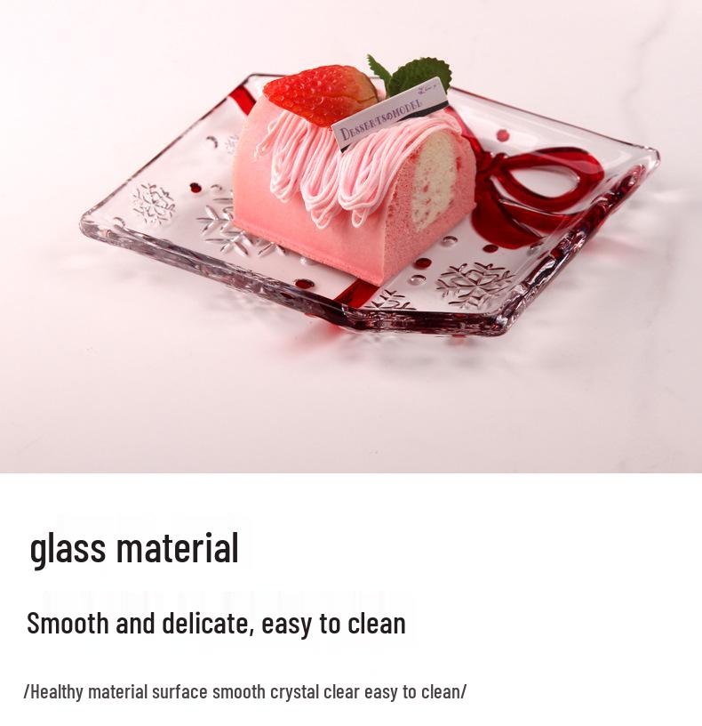 Customized Red Glass Bowl for Fruits and Treats: Perfect for Cake, Candy, and Centerpieces in Your Living Room.