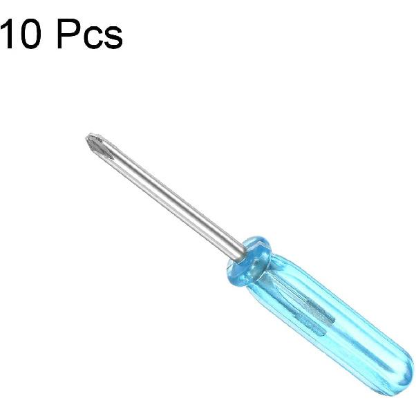 Uxcell Mini Phillips Screwdriver, 2.0mm Cross Head 45mm Length for Small Appliances Repair, 10 Pcs