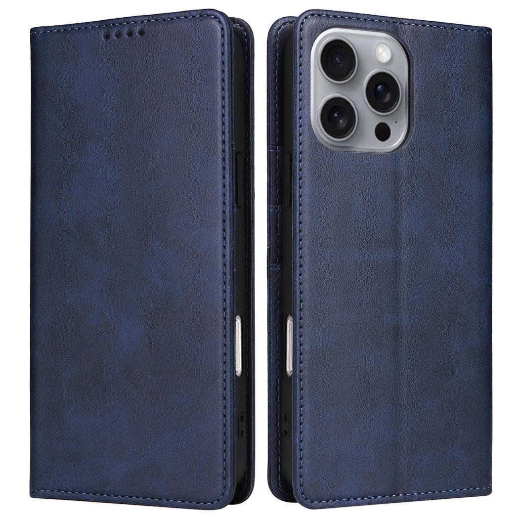 Für iPhone 16 Pro Max Hülle PU Leder RFID-Blockierung Handyhülle Ständer Ansicht