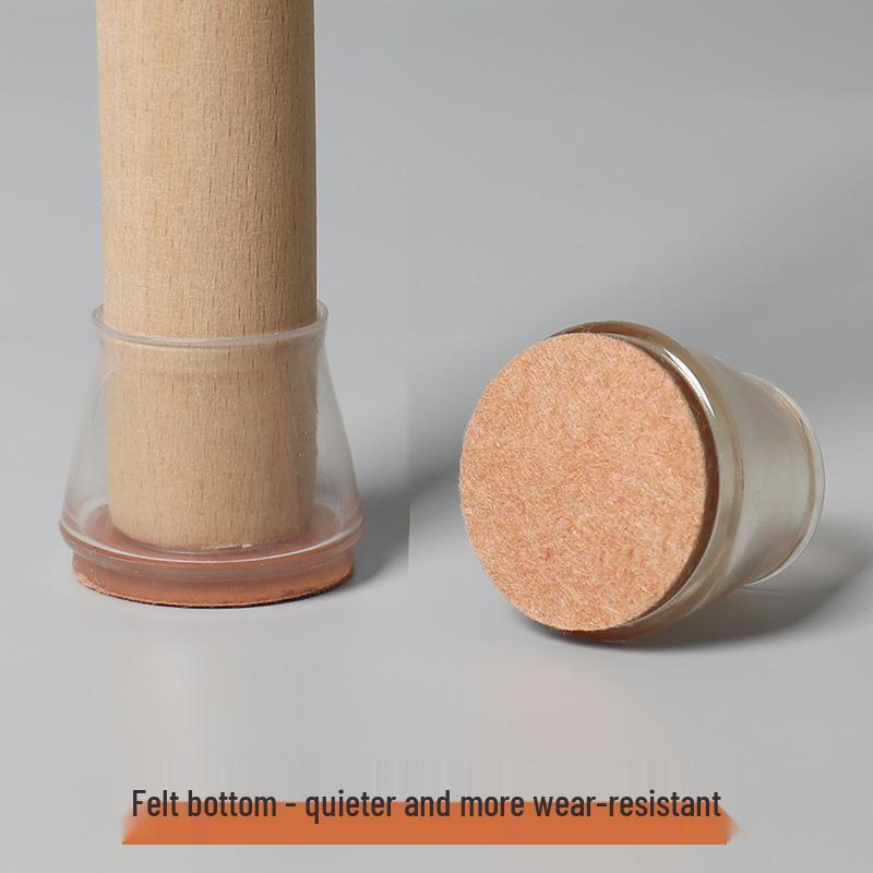 Non-Slip Felt Chair and Table Leg Covers - Silent and Secure Fit