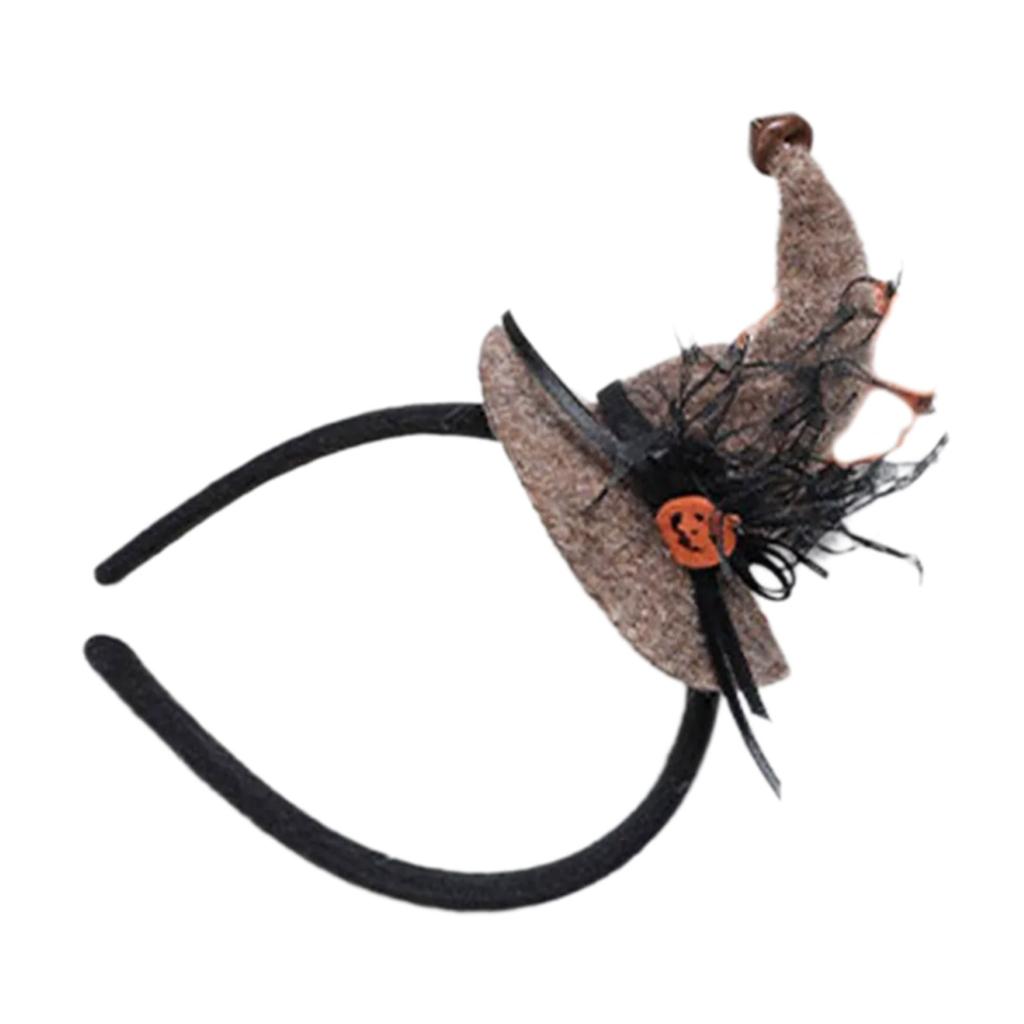 Halloween Witch Hat Hair Hoops Festive Headwear Cosplay Headpieces Party Costume Headband For Kids And Ladies