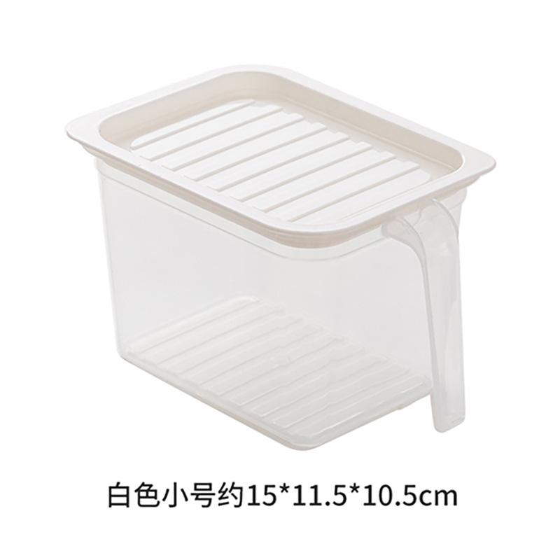 Прозрачный ящик для хранения продуктов, кухонные ящики для хранения холодильника с ручкой крышки, органайзер для хранения зерна, фасоли, контейнеры для еды