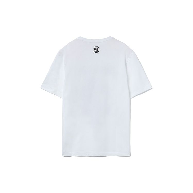 Li Ning Sports Basketball Series Printed Round Neck Short Sleeve T-Shirt Men Tops White AHSR467-3