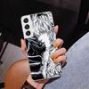 Schwarz Weiß G-Guts B-Berserks Phnoe Hülle für Samsung Galaxy S26 S25 Edge S23 S24 Ultra S22 Plus S21 S20 FE Einzigartige Hülle Weiches Coq
