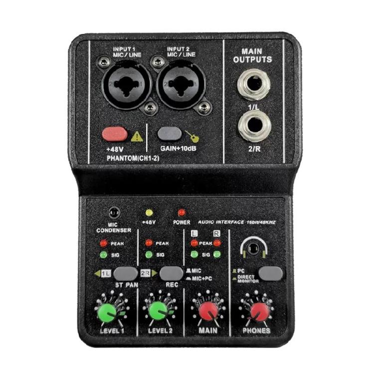 

Mini USB Sound Interfaces Sound Card For Home Studio Podcast Setups And Instrument Recording With Plugs And Play 1