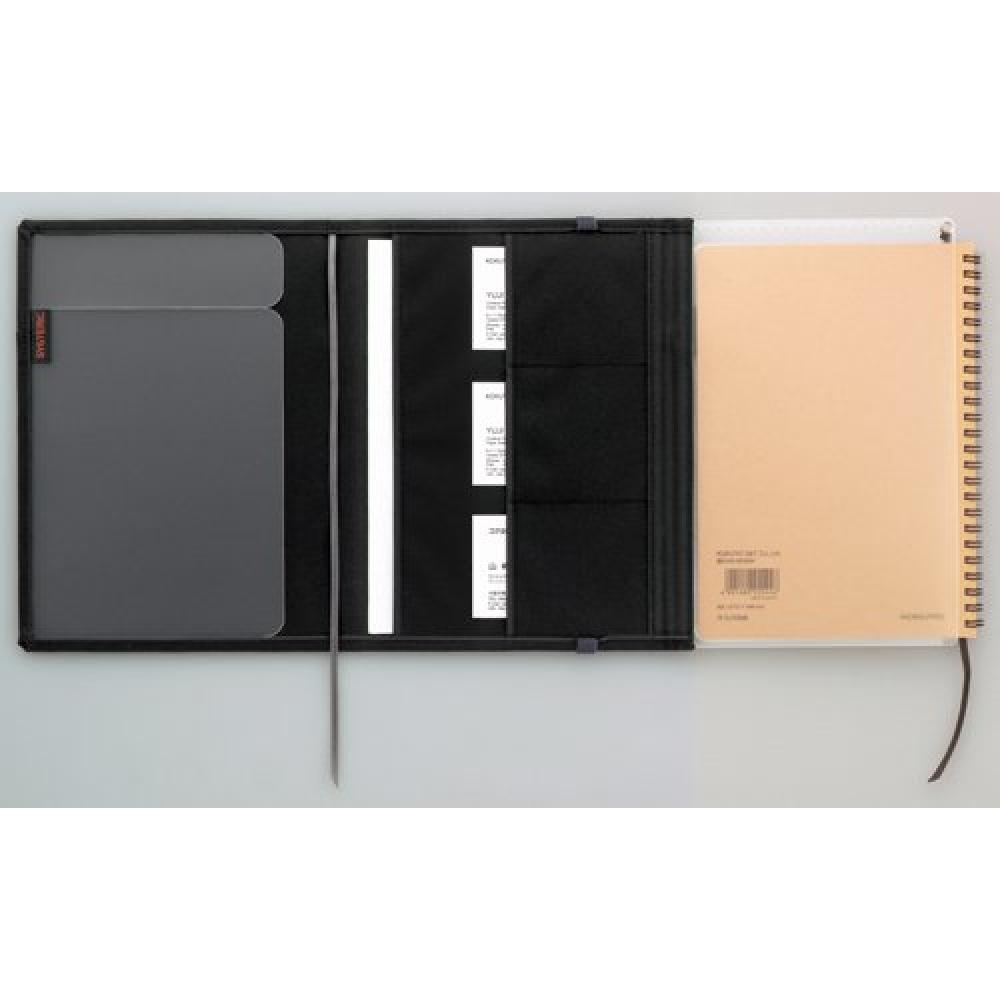 KOKUYO Note Cover Notebook Systemic Ring Note Compatible Black A5 B Lined 50 Sheets No-685B-D