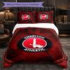 Biancheria da letto a tema Charlton Athletic FC Set 3 Pezzi Copripiumino Biancheria da letto Decorativa Per Camera Adolescenti Decorazione Casa