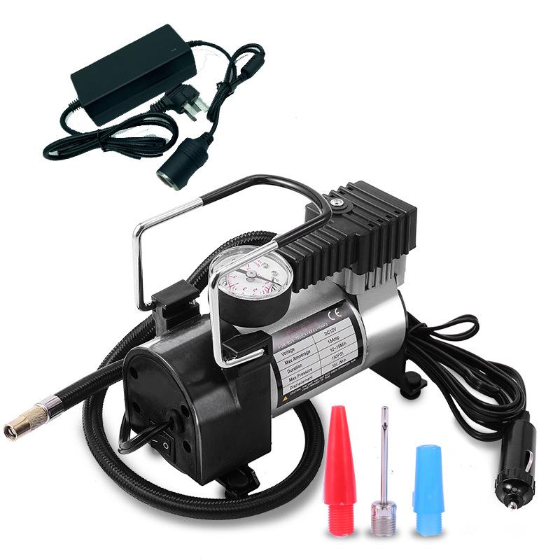 12V/220V Multi-Purpose Inflator Pump for Home, Car, Bicycle, and Swim Rings