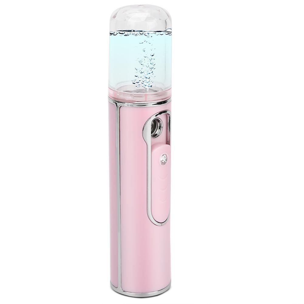 

Nano Face Mist Sprayer USB Rechargeable Moisturizing Hydrating Face Humidifier Pink