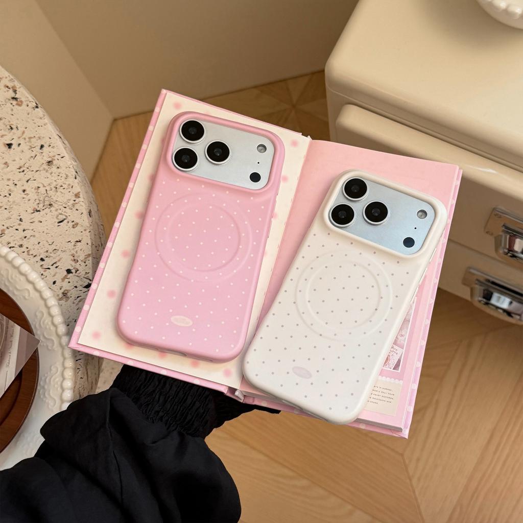 Soft film magnetic attachment applicable iPhone17Pro Apple16Phone case17Korean style15Simple13Soft Cover