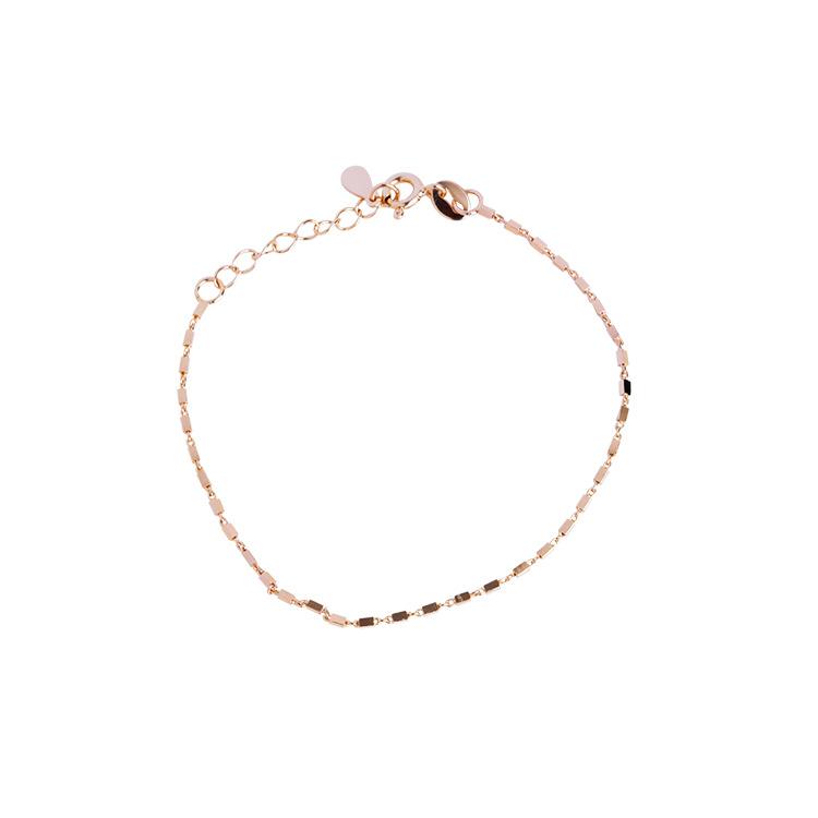 925 Silver Square Bracelet For Women Fashion Minimalist Geometric Jewelry Luxury Gift Bridesmaid