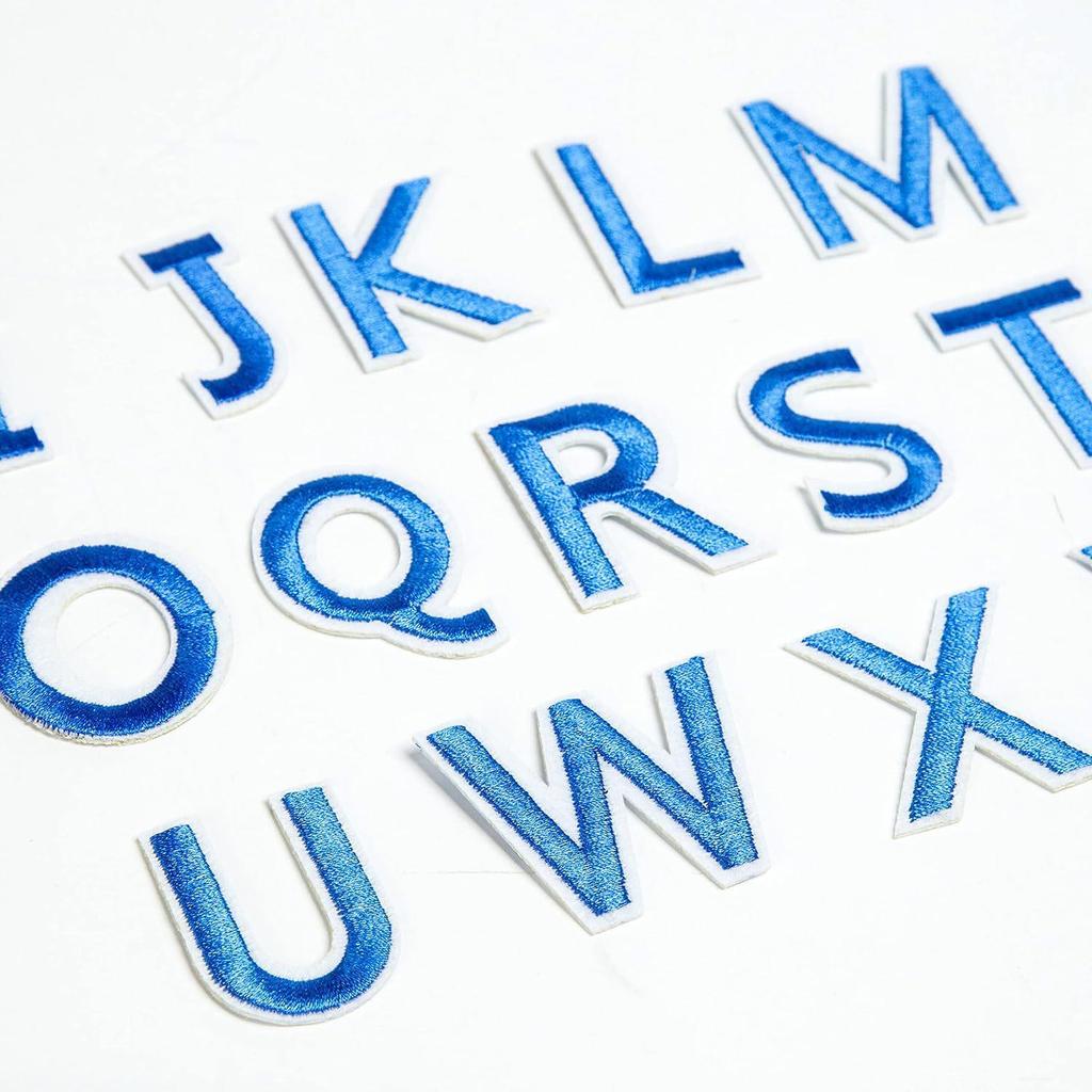 Colorful 3D Embroidered Alphabet & Number Patches for Clothing Decoration