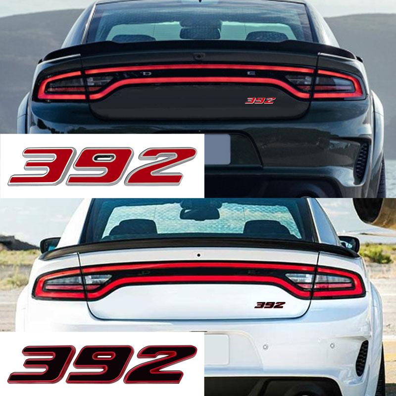 3D Metal 392 345 6.4L 5.7 Logo Badge Sticker Car Rear Trunk Side Fender Emblem Decal