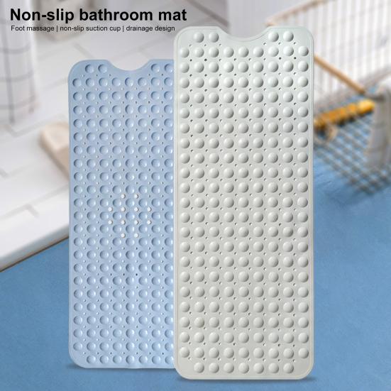 

Противоскользящий коврик для ванной комнаты с присоской и сливными отверстиями предотвращает скольжение и падение Очень большой защитный коврик для душа 38cm