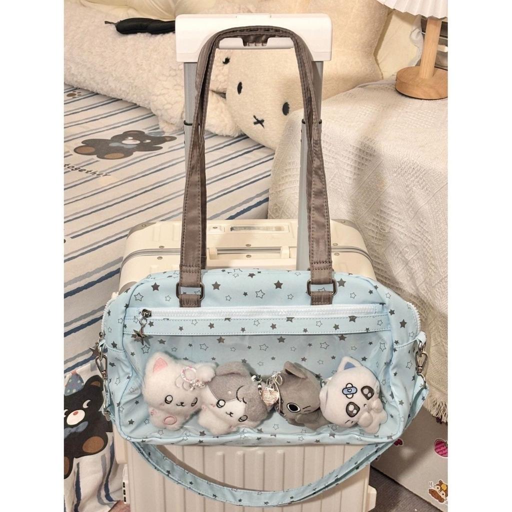 2025 New Mint Green Pain Bag Shoulder Tote Bag Japanese Summer Refreshing Large Capacity Food Daily Commuter Bag
