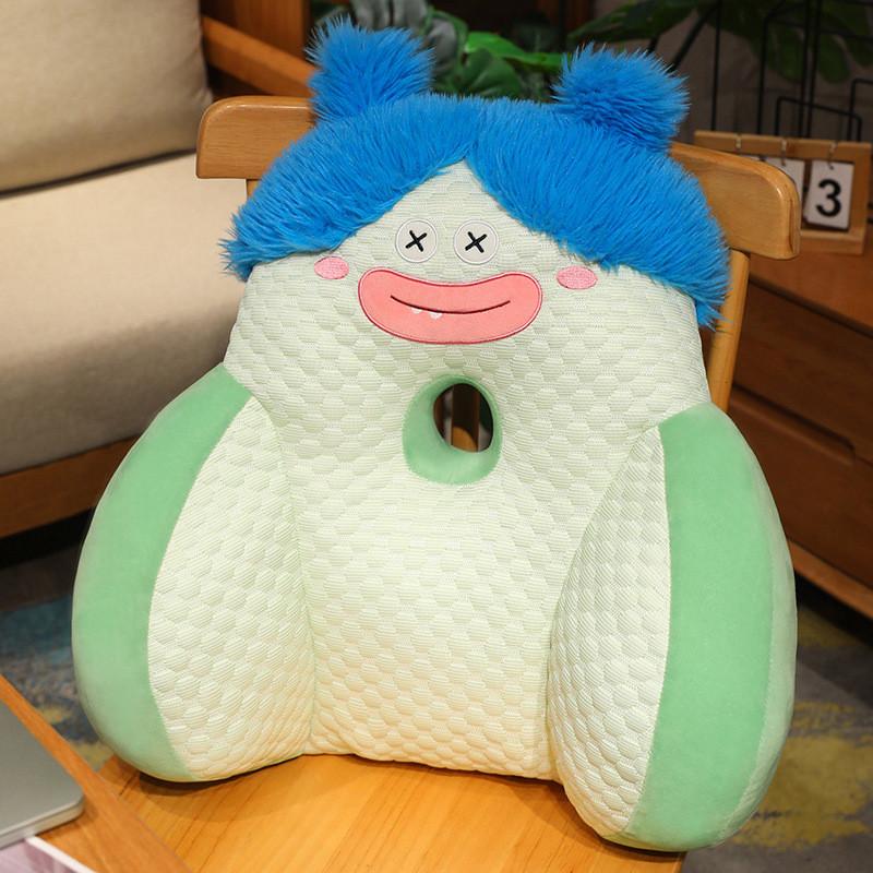 Ugly Dopamine Doll Cartoon Neck Rest With Breathable Short Plush Lounge For