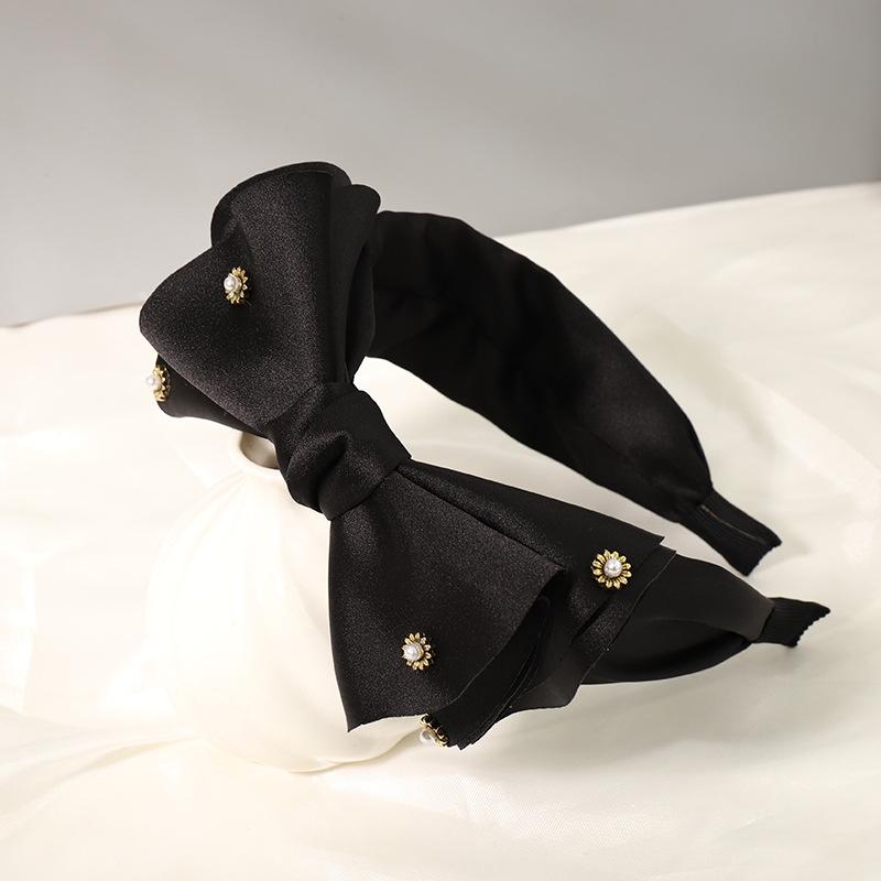 Fashion Satin Big Bow Rhinestone Hairbands Headbands Ornament Accessories For Women Hair Accessories