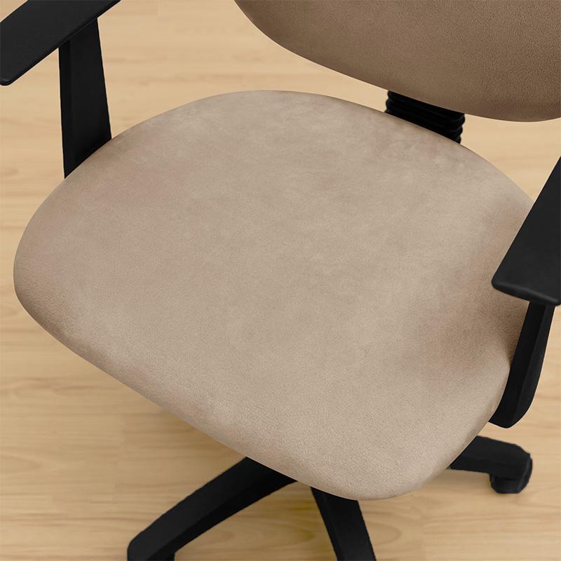 Office Chair Cover Swivel Office Chair Iso, Velvet, Beige, Cappuccino