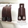 POPETPOP Car Hook, Luggage Rack, Headrest Seat Luggage, Artificial Suede, Leather, Double Headed, Storage,