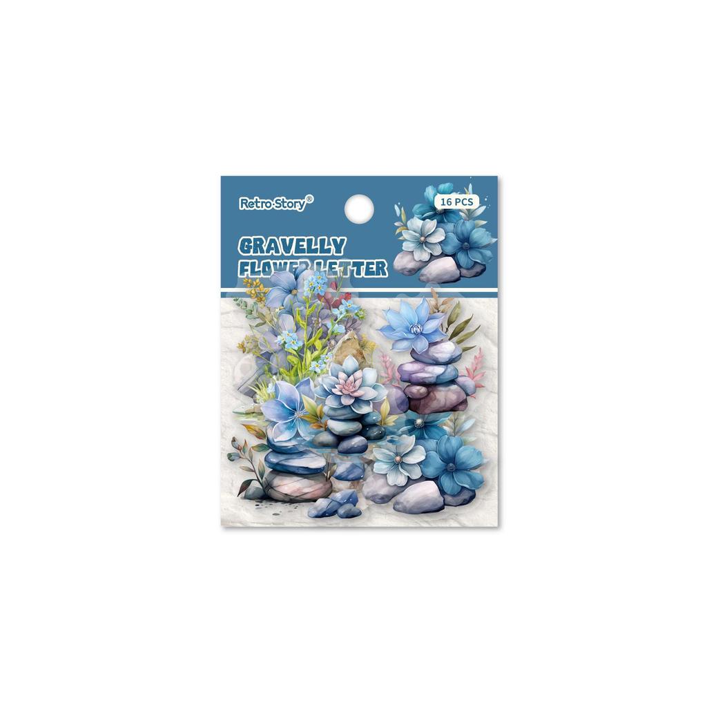 Retro Körner & Blumen Journal Aufkleber: 6 Stile für Collagen & Dekoration
