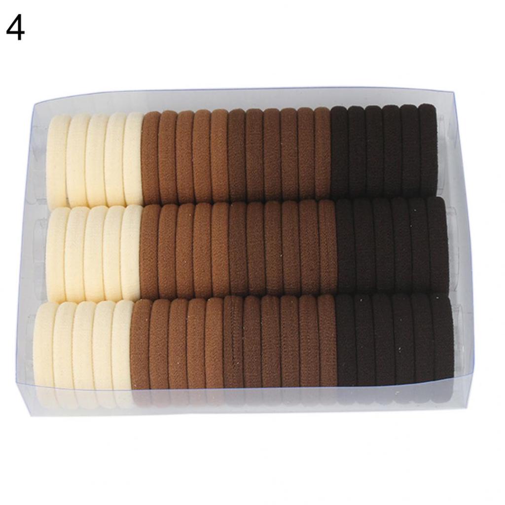 66Pcs Kids Baby Girls Candy Color Elastic Hair Band Rope Ring Ponytail Holder