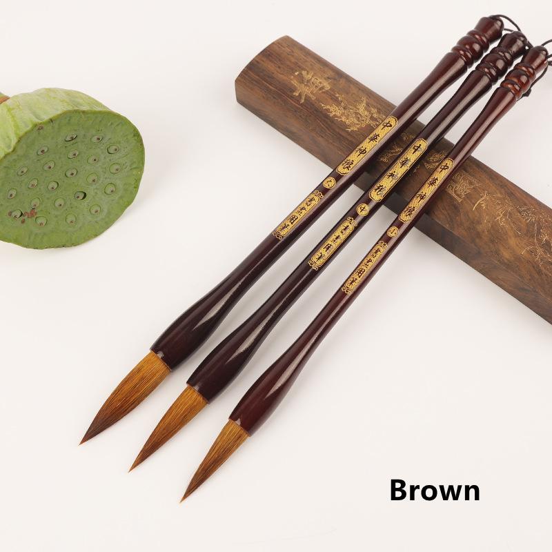 

3Pcs Handmade Chinese Calligraphy Brushes Set ,Chinese Traditional Calligraphy Brush,Painting Writing Kanji Art Watercolor Brush