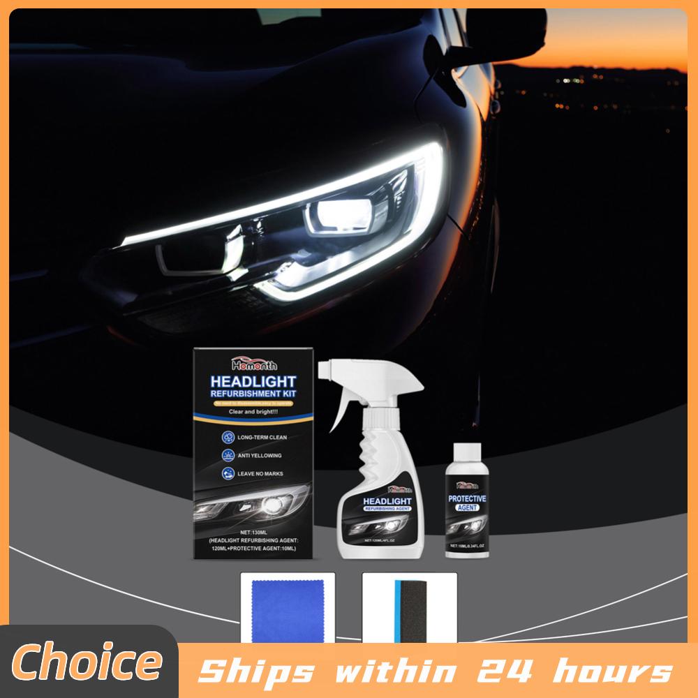 Automotive Headlight Restoration Kit Car Headlight Restoration Polishing Kits Car Headlight Cleaner and Restorer Kit for Car