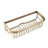 30cm Solid Copper Shower Basket Bath Soap Shampoo Storage Holder Wall Mount Bathroom Shelf