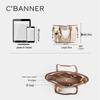 C.BANNER Women's Large Leather Tote Bag