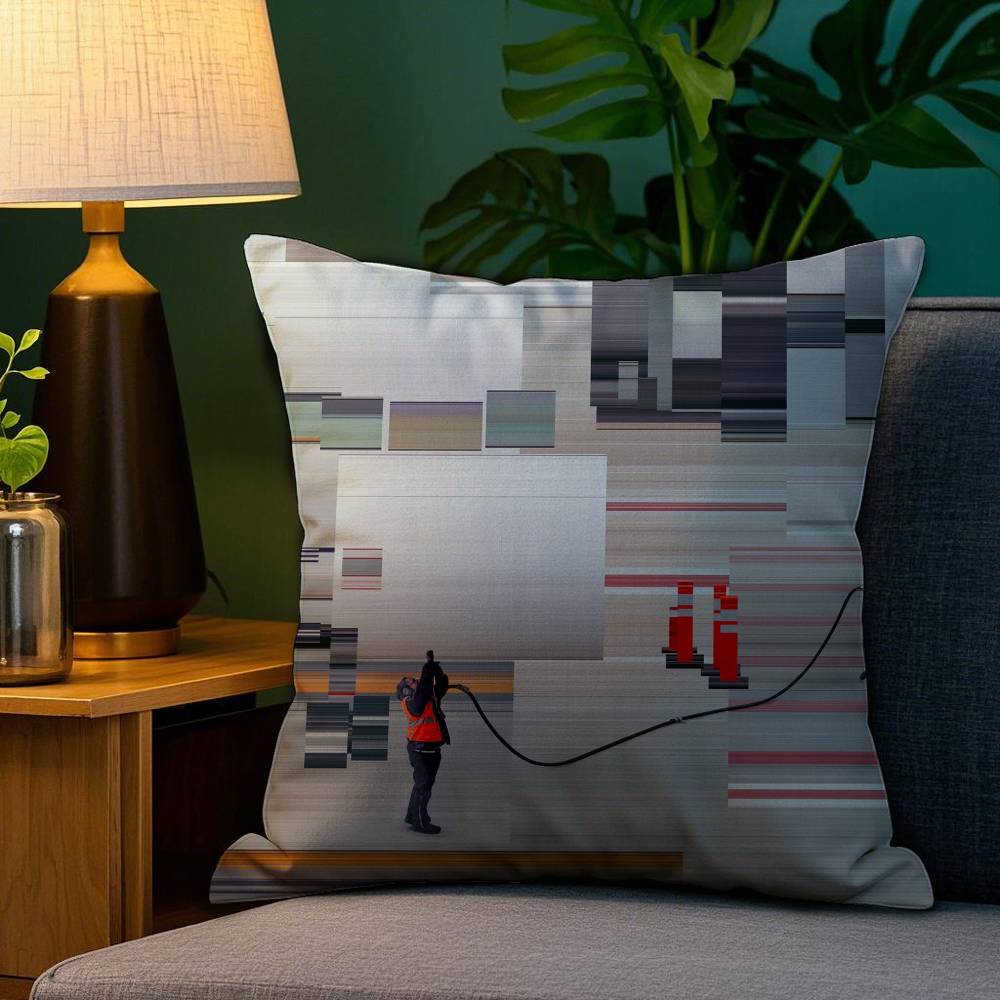 World Premium Printing Pillow Case Sofa Living Room Bedroom Double-sided Printing Square Cushion Nap Time Pillow Case