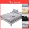 Fitted Deep 1525cm Sheet Pillow Case Bed Sheets Single Double King Solid Color