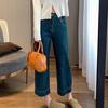 Women's Plus Size High-Waisted White Cropped Jeans - Slimming, Loose Fit for Spring/Autumn 
