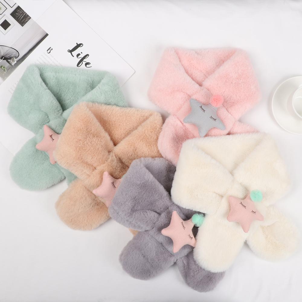 Boys Girls Cute Collar Thickening Toddler Scarf Children Shawls Neckerchief Kid's Scarves