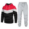 Mens Hooded Tracksuit Set Sport Casual Streetwear