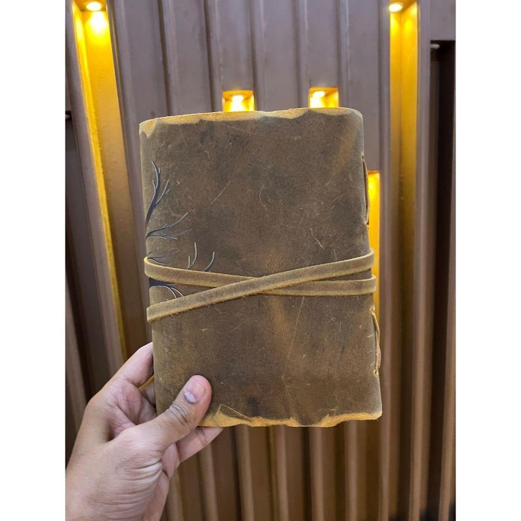 Limited Edition Two Tree Journal, Handmade Vintage Style Leather Journal for Men Women, Unique Gift, Christmas Gift for Him Her