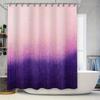 Elegant Purple Lavender Bathroom Curtain Set Modern Floral Shower Curtain Liner Waterproof Home Decor