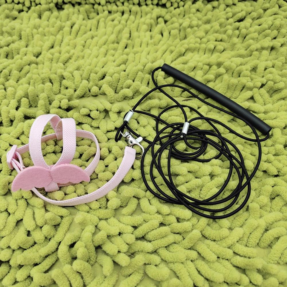 Parrot Bird Flying Traction Rope Bird Harness Leash Adjustable Ultra-light with Comfortable Handle Flying Traction Straps Band