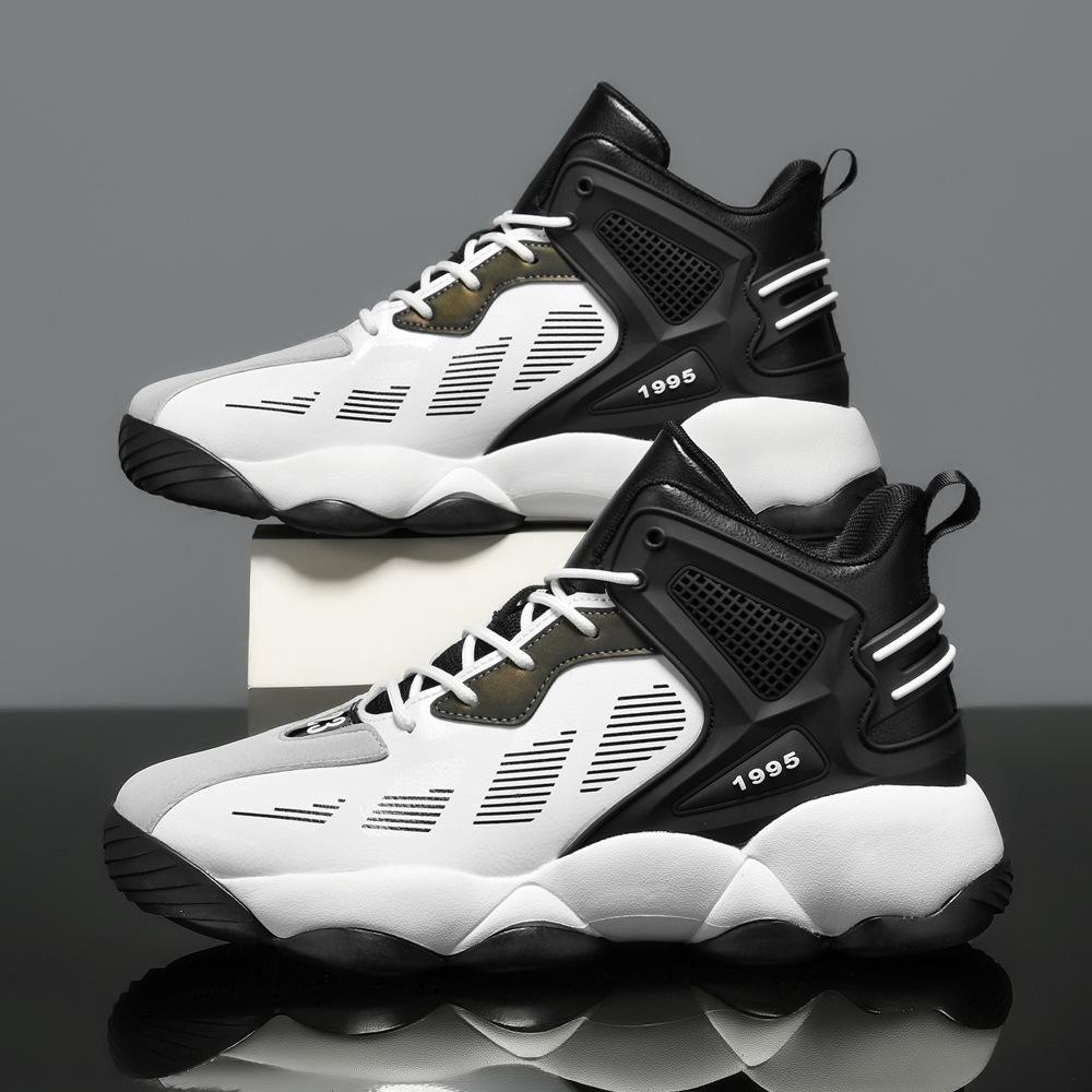 Large Size Men's Basketball Shoes Lightweight Cushioning Sneakers Outdoor Running Shoes Men Jogging Anti Slip Tennis Shoes Men