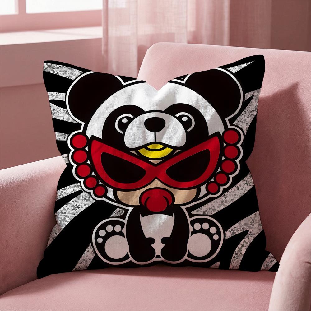 Fashion H-Hysteric-M-MiniS Cushion Cover Multi-Scene Pillow Cover for Home & Car - Reversible, Soft & Durable for Daily Use