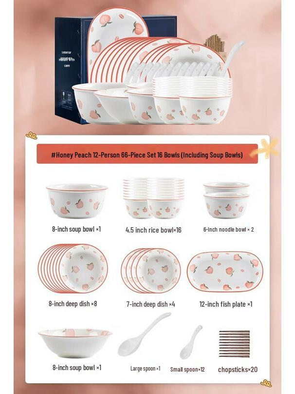 Mode Lanka 41-Piece Ceramic Dinnerware Set with Casserole