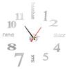 Frameless DIY Wall Clock Wall Clock For Room Decor Creative Fashion Digital 3D Acrylic Wall Clock Decor Sticker DIY Clock Kit