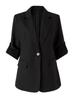 Women's Five-Sleeve Loose Linen Blazer for Summer 2026 - New Casual Style