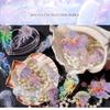 20pcs/pack Vintage Colorful Sparkling Jellyfish Sticker Bag Creative Stereoscopic Handbook Material Stationery