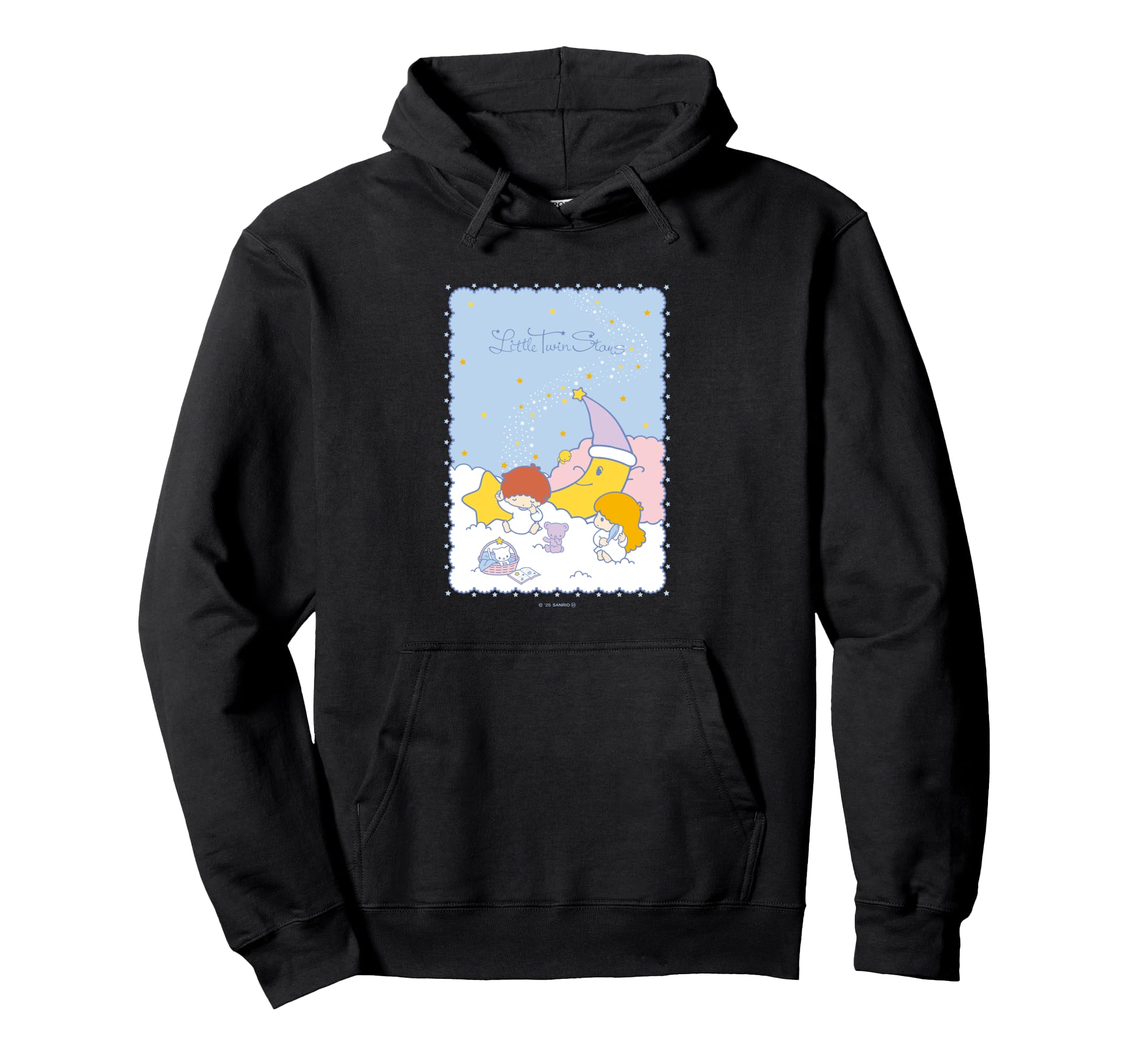 

Little Twin Stars Retro Moon Hoodie