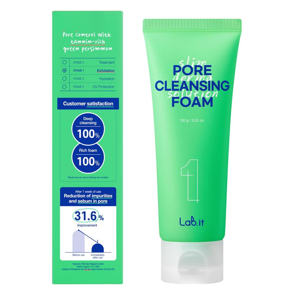 Lab. It Pore Cleansing Foam 100ml /  Nourishing, Moisturizing, Korean Cosmetics, Kbeauty