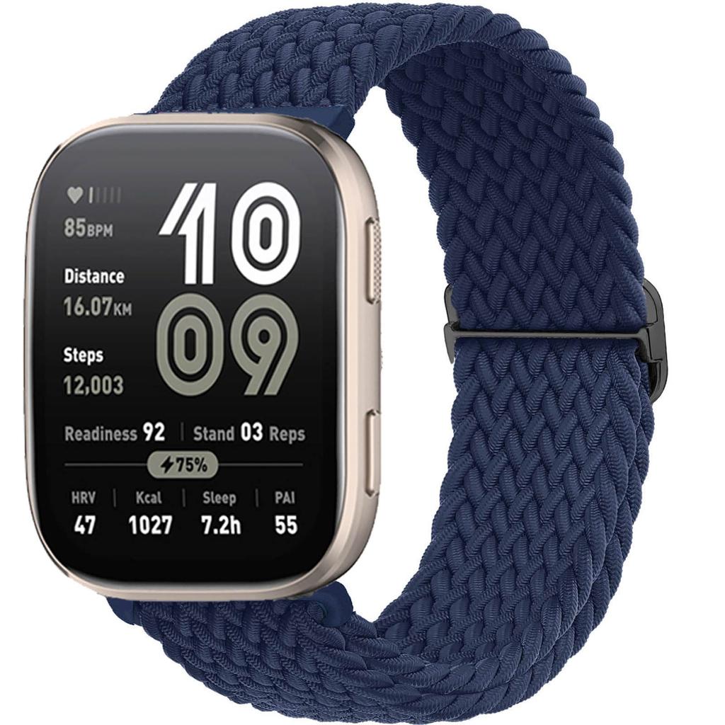 Braided Solo loop band For Amazfit bip 6/5/Balance/GTS/4/2e/Mini/3/GTR/4/2/3/Pro correa 20mm 22mm watch bracelet huawei gt Strap